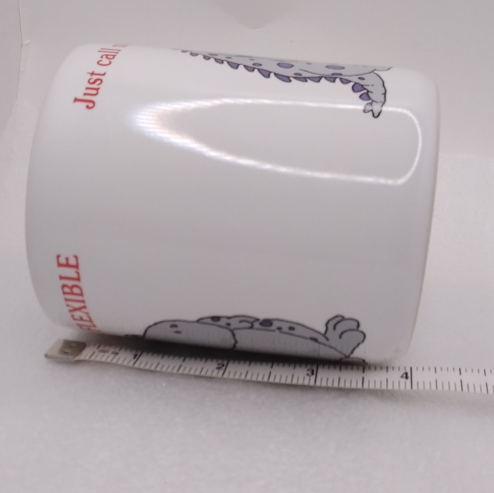 Shoebox Greetings Just Call Me Mr. Flexible MUG Gray Monster 12 oz Cup Hallmark - Picture 5 of 10